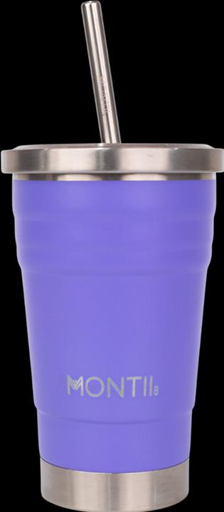 Produktbild MontiiCo Mini Smoothie Cup isolierter - Becher mit Trinkhalm, grape (0.28 l)