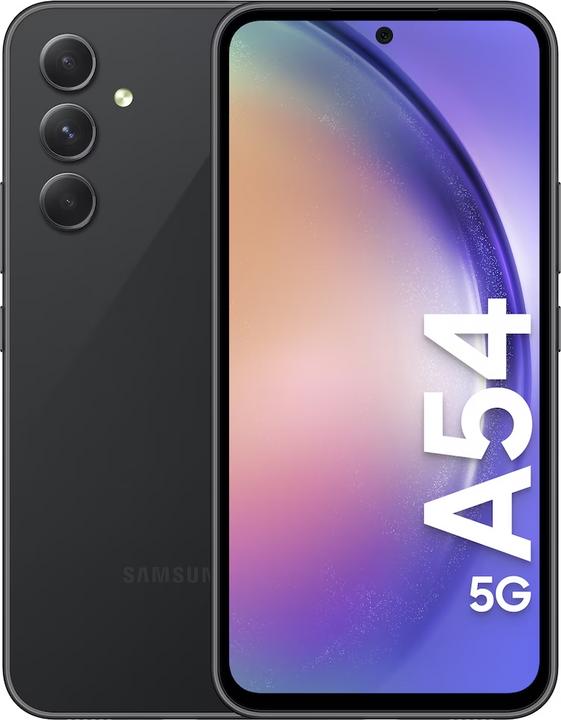 Actual product image Samsung Galaxy A54 5G (256 GB, Awesome Graphite, 6.40", Hybrid Dual SIM, 50 Mpx, 5G)
