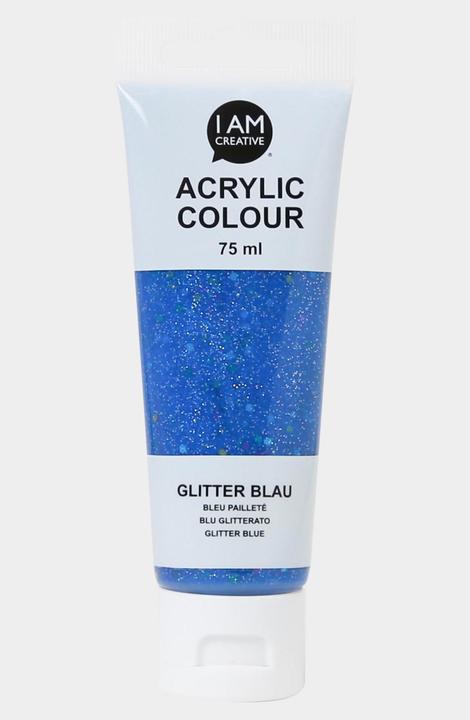 Glitter, Blau