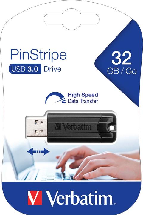 Produktbild Verbatim Store 'n' Go Pin Stripe (32 GB, USB-A, USB 3.0)