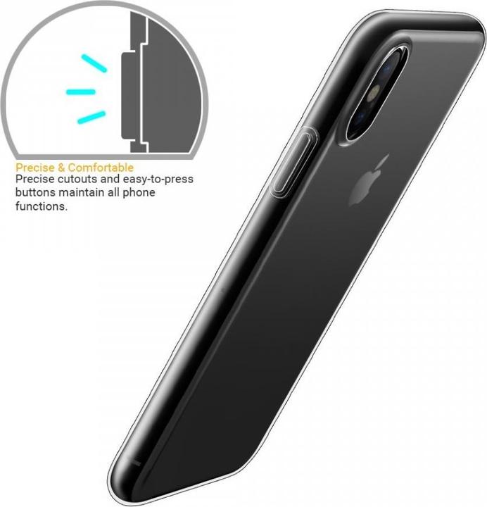 Actual product image Screenguard Apple iPhone X Flexible TPU Clear Case (Apple iPhone X)