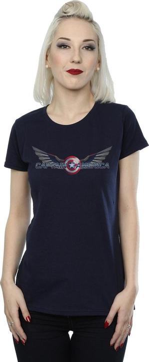 Image du produit - T-shirt FALCON AND THE WINTER SOLDIER CAPTAIN AMERICA LOGO - Femme (XL)
