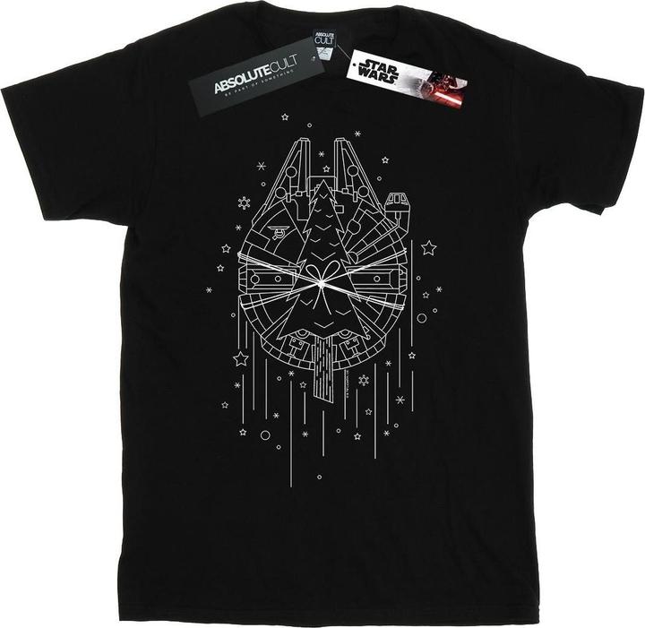 Produktbild Star Wars Millennium Falcon Christmas Tree Delivery TShirt (3XL)