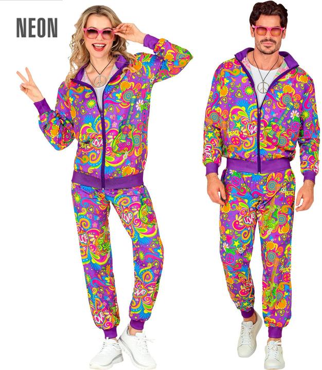 Immagine prodotto Widmann anni 60 - Hippie Flower Power Abbigliamento sportivo (XXL)