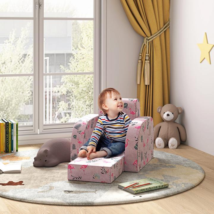 Produktbild Aiyaplay Kindersessel Schaumstoff, Polyester Rosa (Kindersessel)