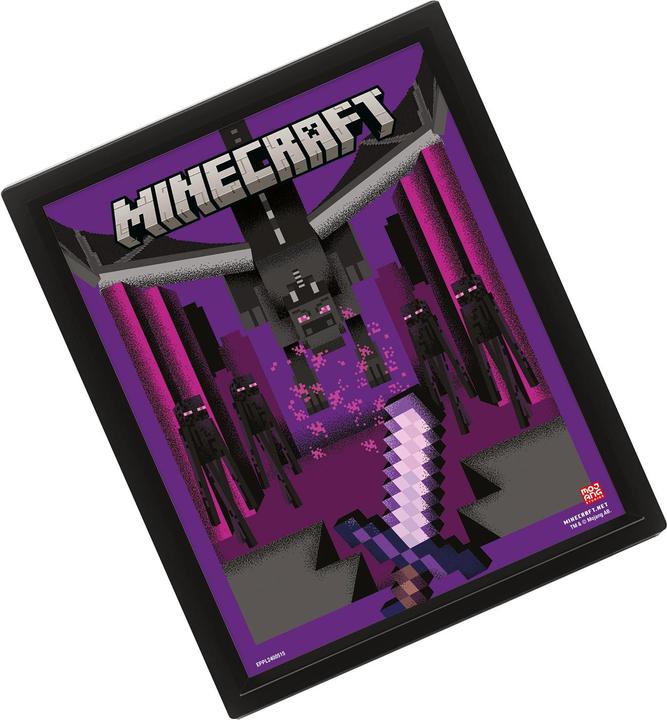 Produktbild Minecraft 3D Lentikulares Plakat Logo