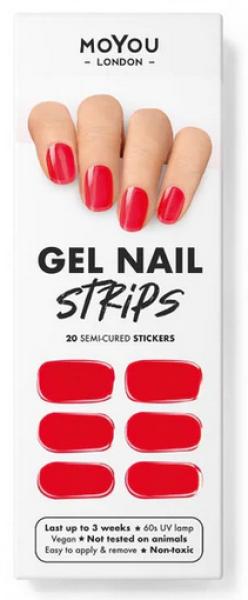 MoYou London Gel Nail Strips Red Ridding Hood