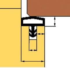 Actual product image Trelleborg Room door seal L 3001 black