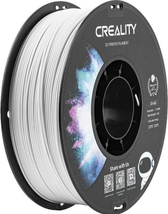 Produktbild Creality Filament ABS (ABS, 1.75 mm, 1000 g, Weiss)