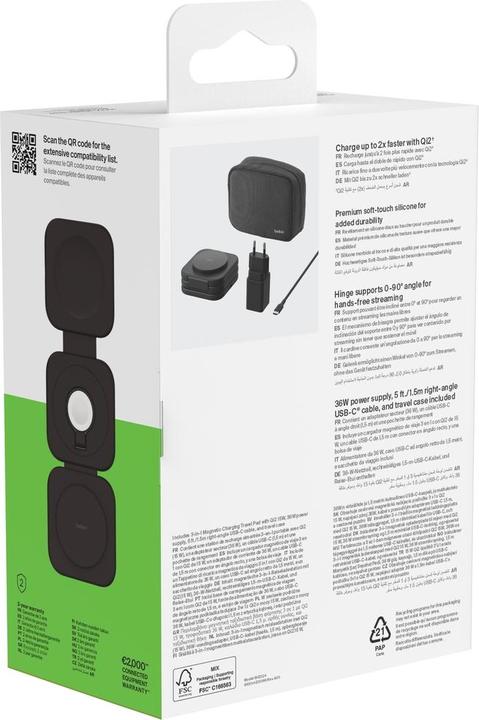 Produktbild Belkin Boost Charge Pro Qi2 3in1 (15 W)