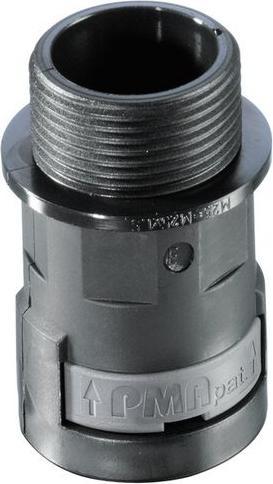 Produktbild PMA Anschlussarmaturen gerade M16 Polyamid 6 Gerade Schwarz (Kabelkanal, 3.80 cm)