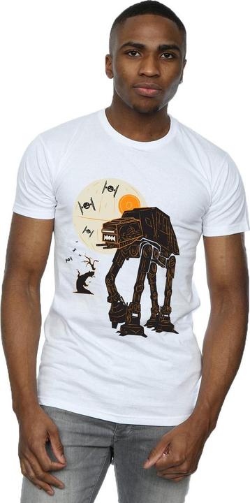 Actual product image Star Wars Mens Halloween AT AT T-Shirt (5XL)