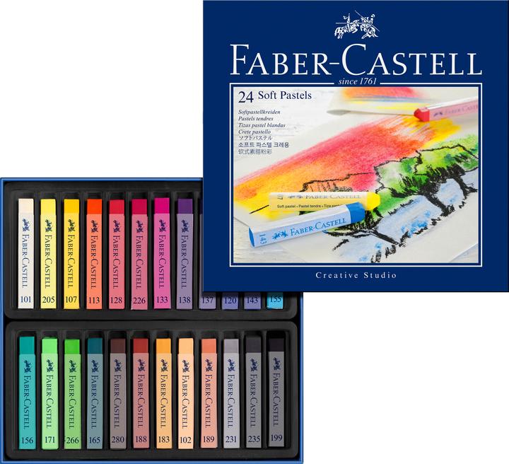 Produktbild Faber-Castell Softpastellkreide (Mehrfarbig, 24 x)