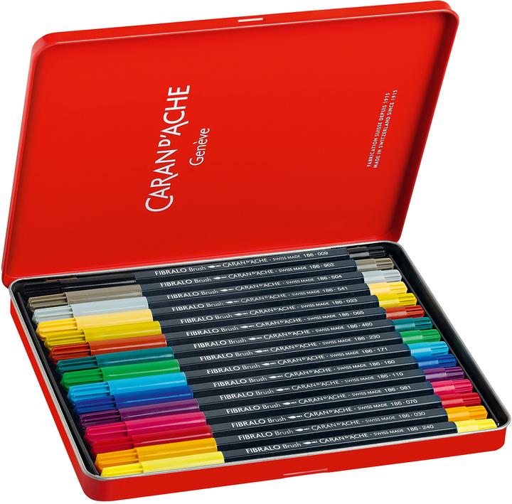 Produktbild Caran d'Ache Fibralo Brush Metallschachtel (Mehrfarbig, 15 x)