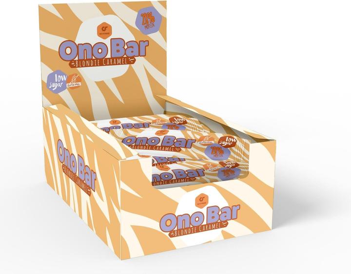Produktbild Go Fitness Nutrition Ono Bar 12 x 40 g, Caramel (Caramel, 12 Stk., 480 g)