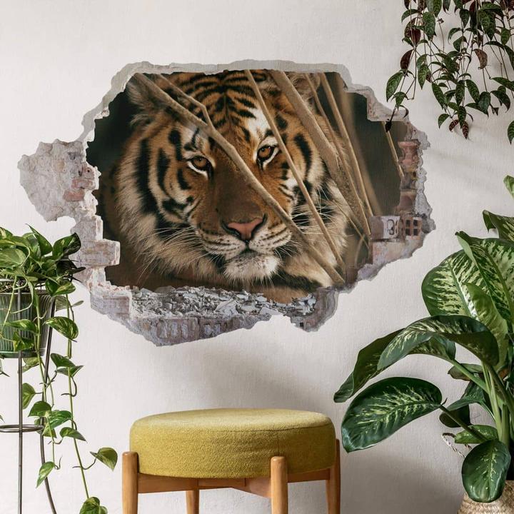 Actual product image Trenddeko 3D National Geographic Tiger (100 x 68 cm)
