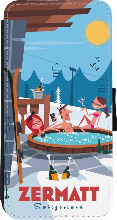 Produktbild PhoneLook Hülle Wallet schwarz Zermatt Mountain Jacuzzi (Apple iPhone 11)