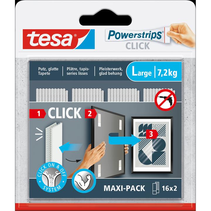 Actual product image tesa Powerstrips Velcro adhesive pads (7.20 kg)