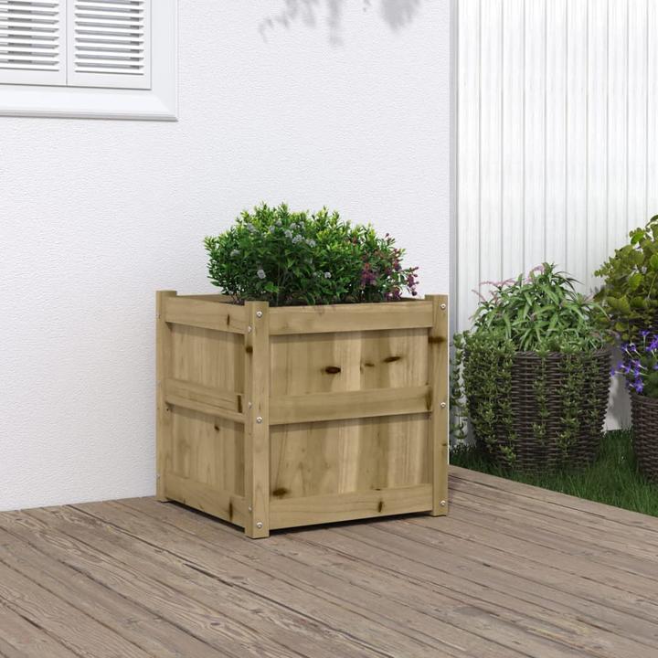 Image du produit VidaXL Bac à plantes 50x50x50 cm en bois de pin