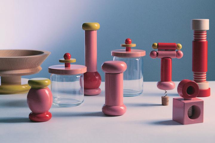 Actual product image Alessi Salt/pepper mill VALUES COLLECTION red (Pepper, Salt)