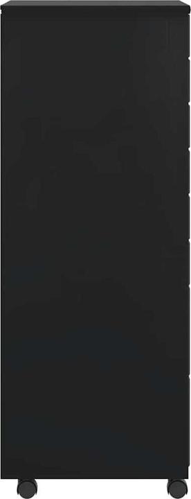 Immagine prodotto VidaXL Rollschrank mit Schubladen MOSS Schwarz Massivholz Kiefer