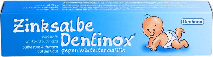 Dentinox Zinksalbe gegen Windeldermatitis, 45 g Salbe (Körpercreme)