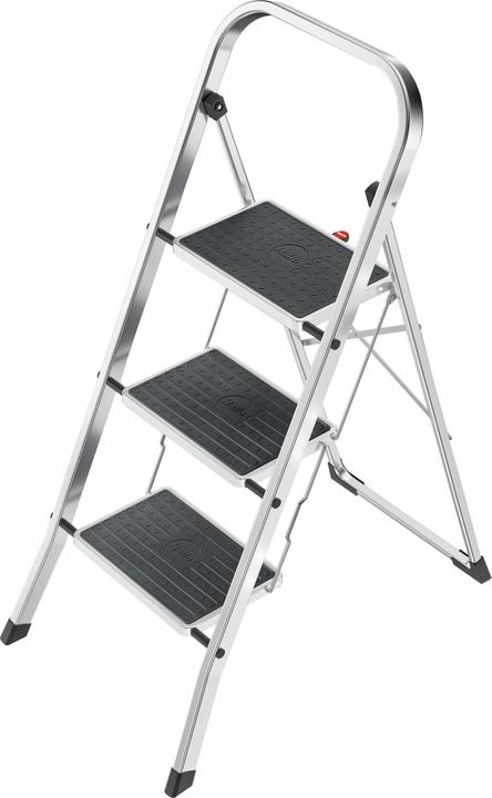 Image du produit Hailo K70 StandardLine, escabeau aluminium, 3 marches (Échelle deux plans, 106 cm)