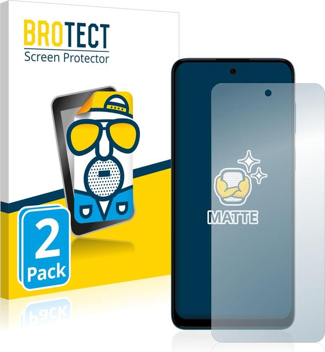 Productafbeelding BROTECT Antireflecterende schermbeschermer mat (2 Stuk, Motorola Moto G22)