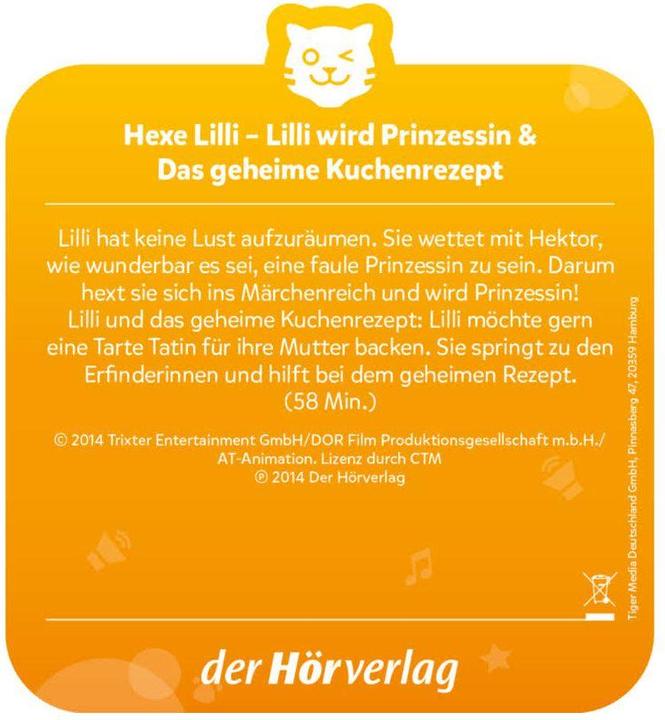 Produktbild Tigermedia Tigercard Hexe Lilli: Lilli wird Prinzessin Das geheime Kuchenrezept (Deutsch)