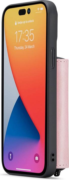 Actual product image Cover-Discount iPhone 14 Pro Max - Case with Credit Cards Case pink (Apple iPhone 14 Pro Max)