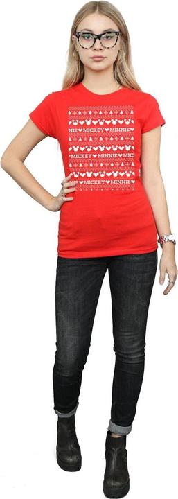 Produktbild Disney Mickey And Minnie Christmas Fair Isle TShirt (L)