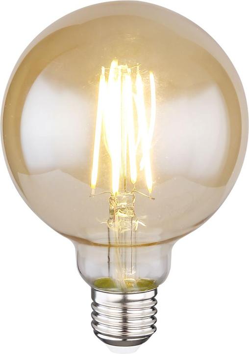 Globo Lampadina A LED In Vetro Ambra, 1xe27 LED (E27, 7 W, 5 x, F)