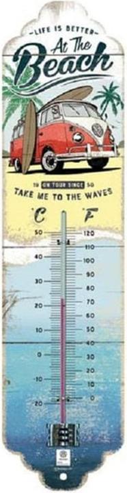 Actual product image Nostalgic-Art Merchandising Thermometer VW Bulli Beach 6.5 x 28 cm
