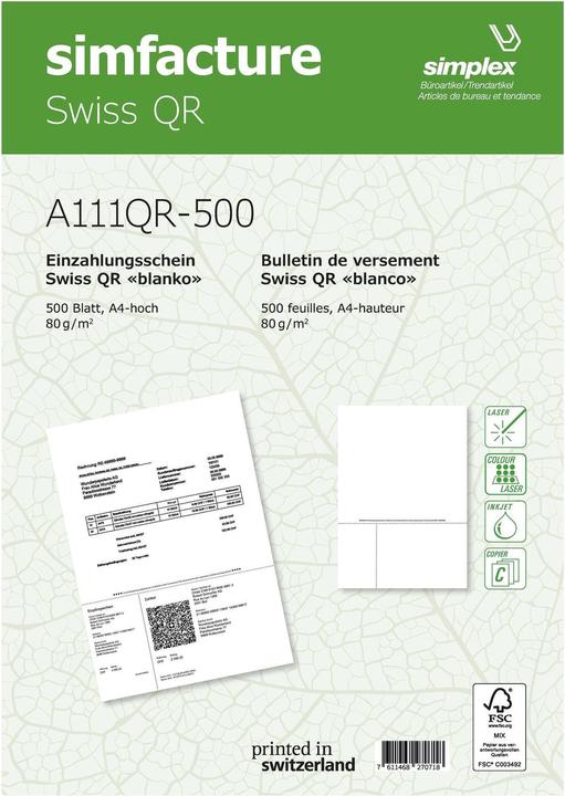 Simplex Simfacture - Swiss QR (1000 x)