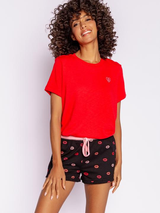 Pj Salvage Pyjama Unterteil schwarz/klein gemustert