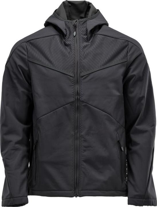 Actual product image Mascot Soft shell jacket with hood black, size M (M)
