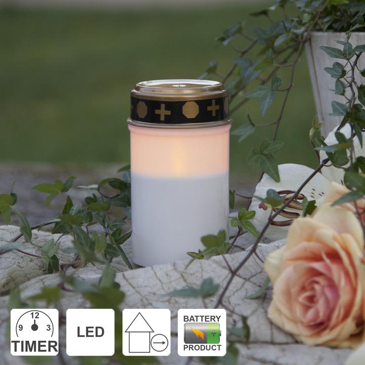 Actual product image Star Trading Lamp funéraire LED avec minuterie | Bougies funéraires LED avec batterie | Bougie funé (2 x)