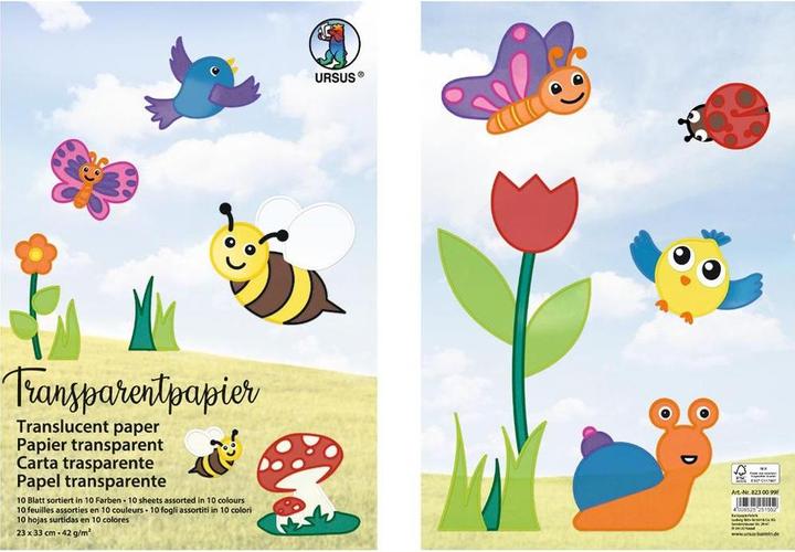 Produktbild Ursus Transparentpapier Drachenpapier 42 g/m2 20 x 30 cm (42 g/m², 10 x)