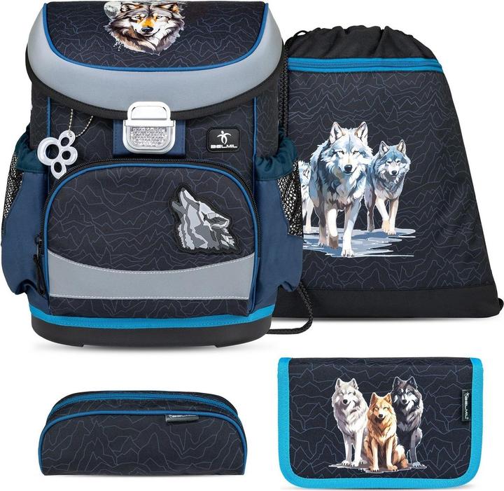 Belmil MINI FIT Schulrucksack-Set Wolves Pack (17 l)