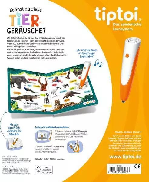 Produktbild Ravensburger tiptoi Kennst du diese Tiergeräusche? (Deutsch, 2025)