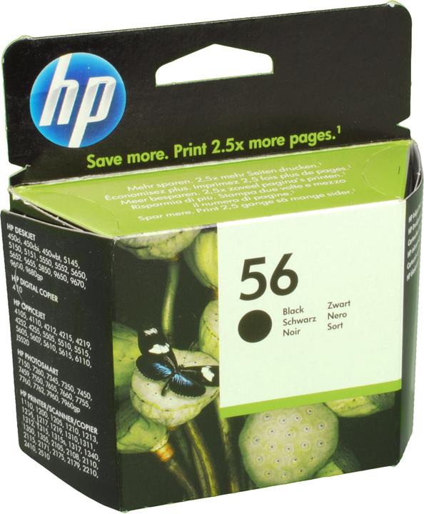 Actual product image HP 56 - 19 ml - black - original - blister pack (FC)