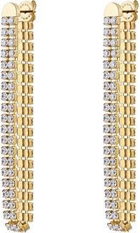 Produktbild Brosway Vergoldete lange Ohrringe mit Cubic Zirkonia Desidery Beie030