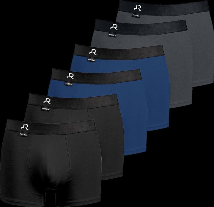 Flizzer 6er Pack, Trunk Mix, Schwarz, Blau, Dunkelblau