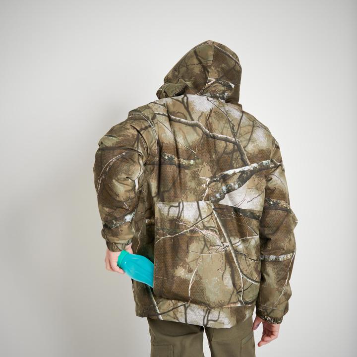 Actual product image Solognac Jacket 100 Treemetic kids warm camouflage (128)