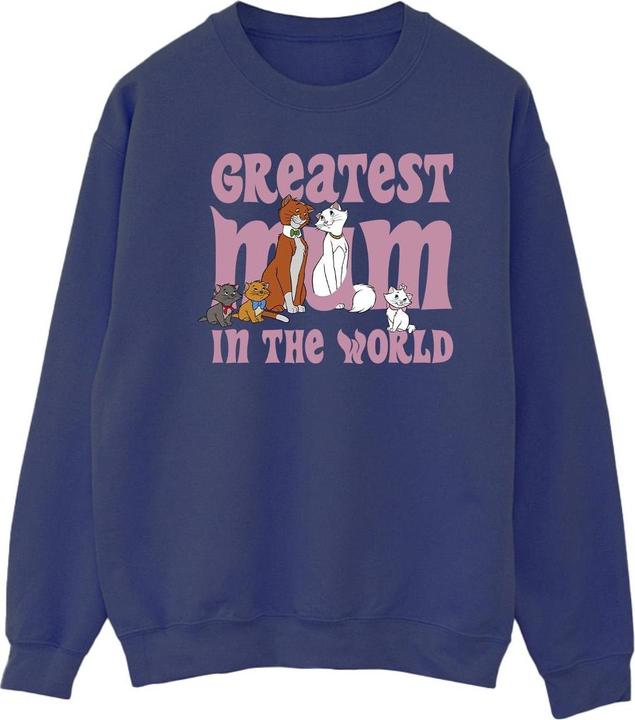 Actual product image Disney Mens The Aristocats Greatest Mum Cotton Sweatshirt (XL)