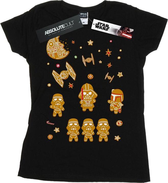 Actual product image Star Wars Womens/Ladies Gingerbread Empire Cotton T-Shirt (XXL)