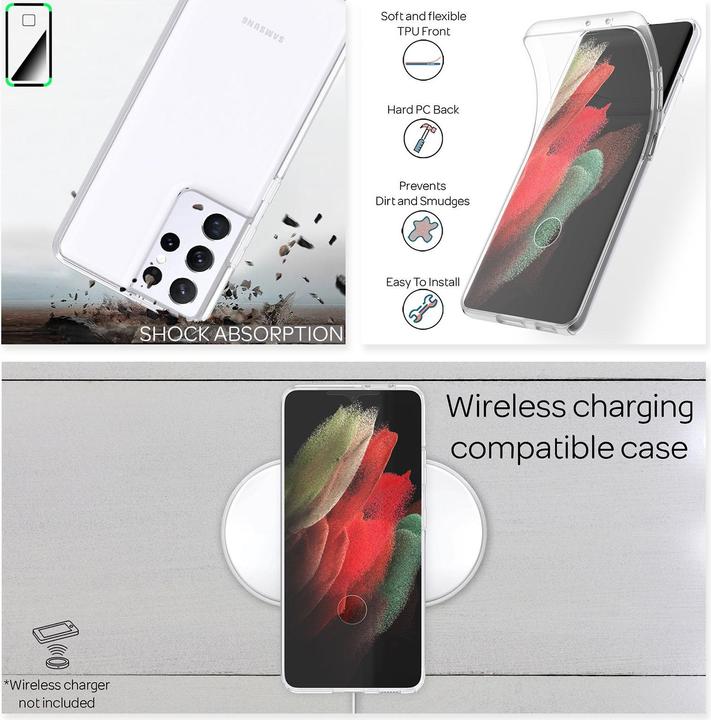 Produktbild Nalia 360 Grad Handyhülle (Samsung Galaxy S21 Ultra)