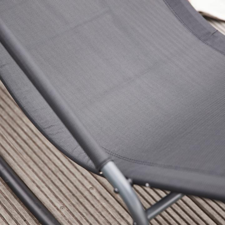 Actual product image Siena Garden Aliano Rocking Lounger Black (143 cm)