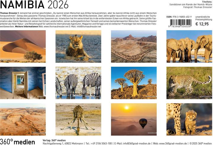 NamibieCalendrier en brochure2026 (Allemand)