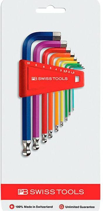 PB Swiss Tools Chiave angolare Rainbow
